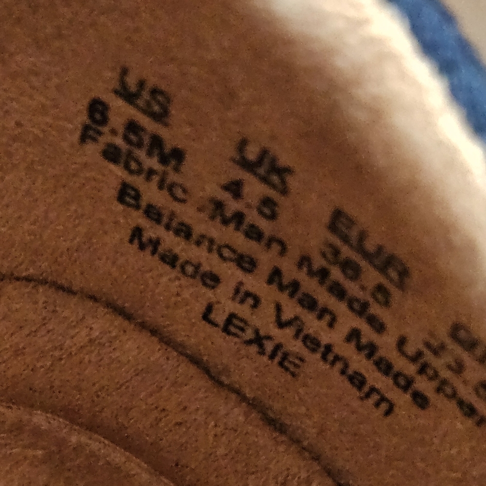 Abella sz 6.5 faux suede navy/blue white outsole rope detail comfort espadrilles - Picture 7 of 7